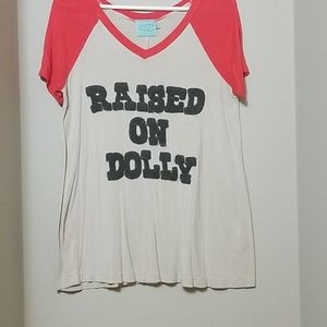 V neck Dolly knit tee